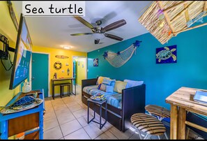 Iron/ironing board, WiFi, bed sheets - SEA TURTLE UNIT..2-bdrm/kitchen/living rm/sleeps 6 near Pt.Canaveral Cocoa Beach (Cocoa Beach)