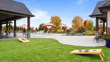 Piscina externa, piscina aquecida