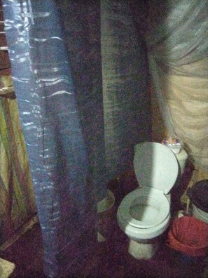 Regadera y papel de baño 