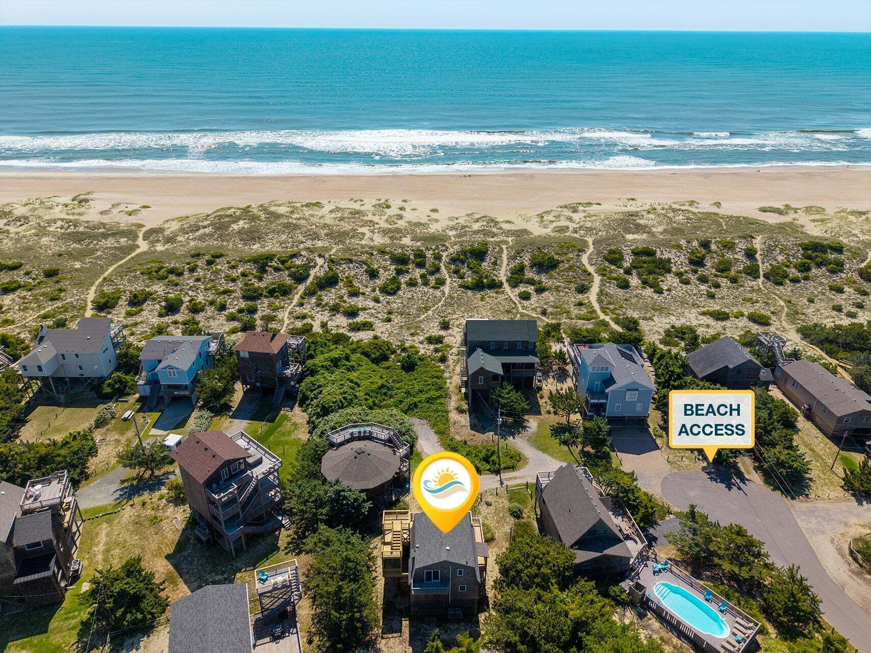 Beach nearby