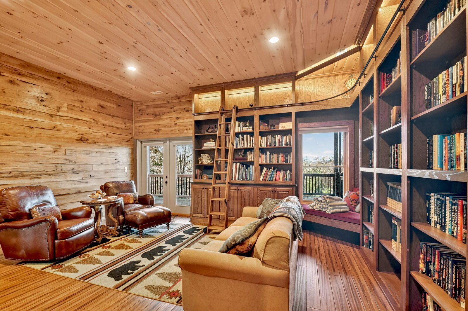 TV, fireplace, DVD player, foosball