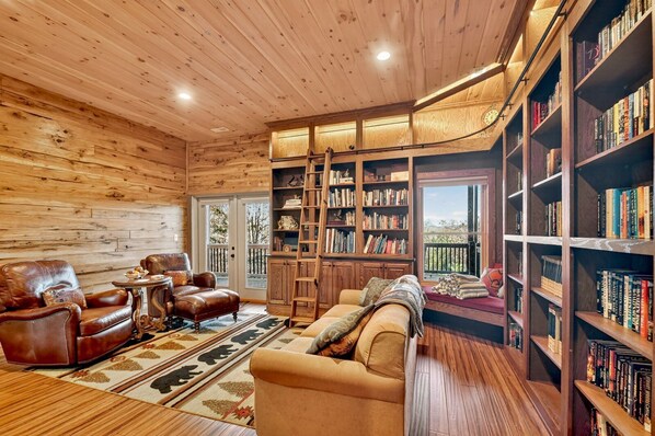 TV, fireplace, video games, DVD player