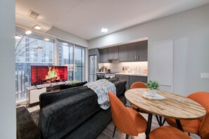 Appartamento Grand, vista città | Area soggiorno