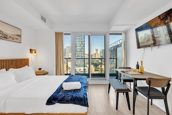 Comfort suite, uitzicht op stad | Woonruimte