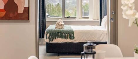 Desk, iron/ironing board, travel cot, WiFi