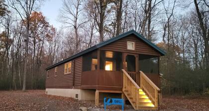 Bluebird Cabin - Brand New Cozy Log Cabin on 5-Wooded Acres / Pet-Friendly!