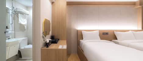 Habitació amb dos llits individuals Deluxe | Wifi gratuïta i roba de llit