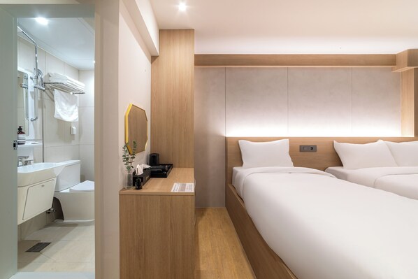 Deluxe Twin Room | Free WiFi, bed sheets - Hi Stay Jongno (Seoul)