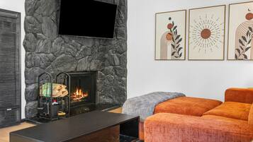 Cabaña Confort, vista a la montaña | Sala de estar