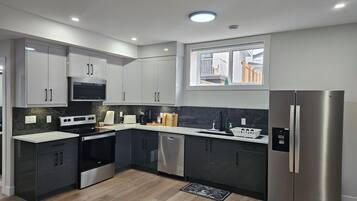 Microwave, oven, stovetop, dishwasher