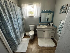 Hair dryer, towels