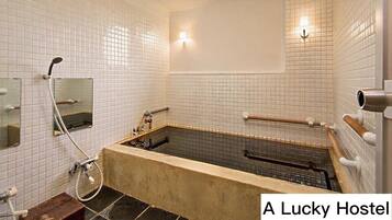 Towels, soap, shampoo, toilet paper