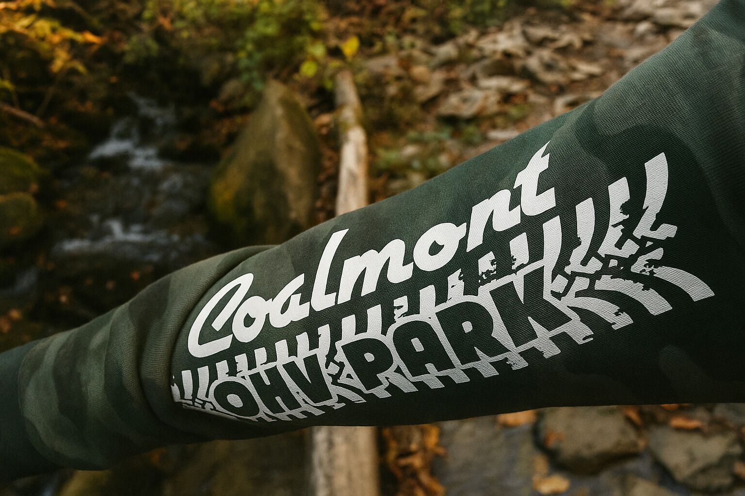 A green sleeve with white text reading "Coalmont" and "ORCHARD PARK."