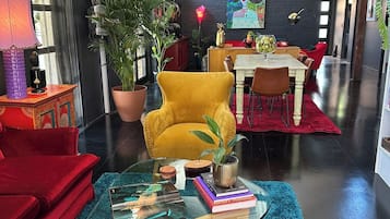 Luxury Apartment, Patio, Garden View | Living area