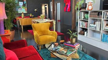 Luxury Apartment, Patio, Garden View | Living area