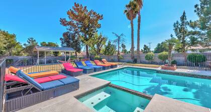 Spacious 4-bedroom villa with pool and family games