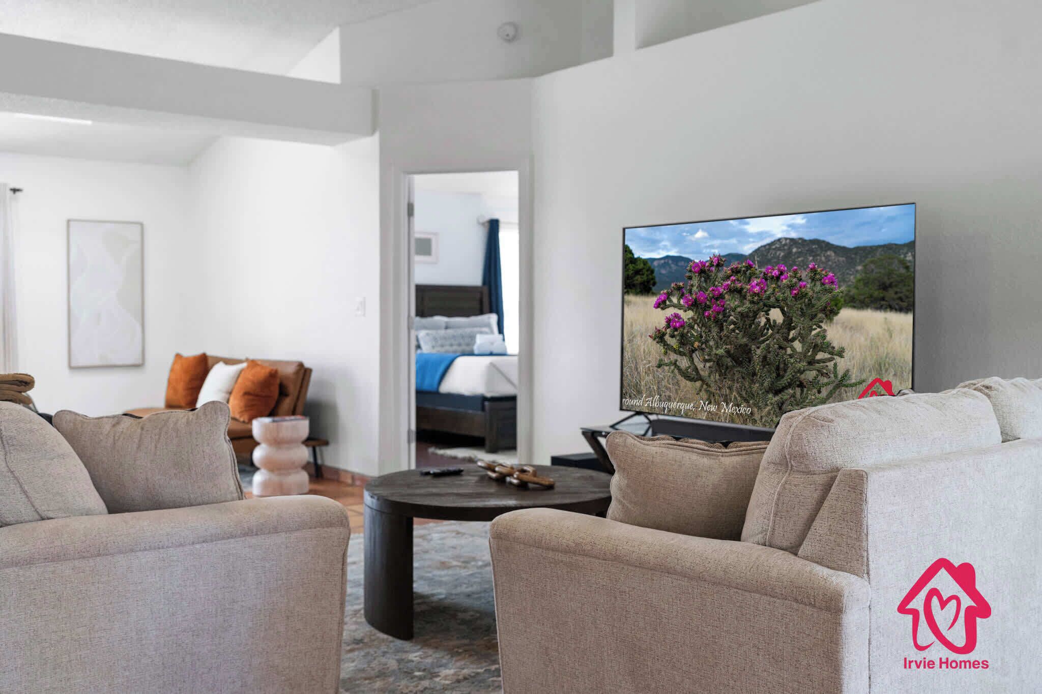 3 soverom, skrivebord, strykejern/-brett og wi-fi