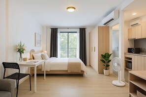 Studio, accessible aux personnes à mobilité réduite, balcon | 1 chambre