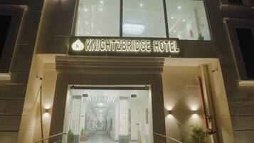 Majoituspaikan sisäänkäynti