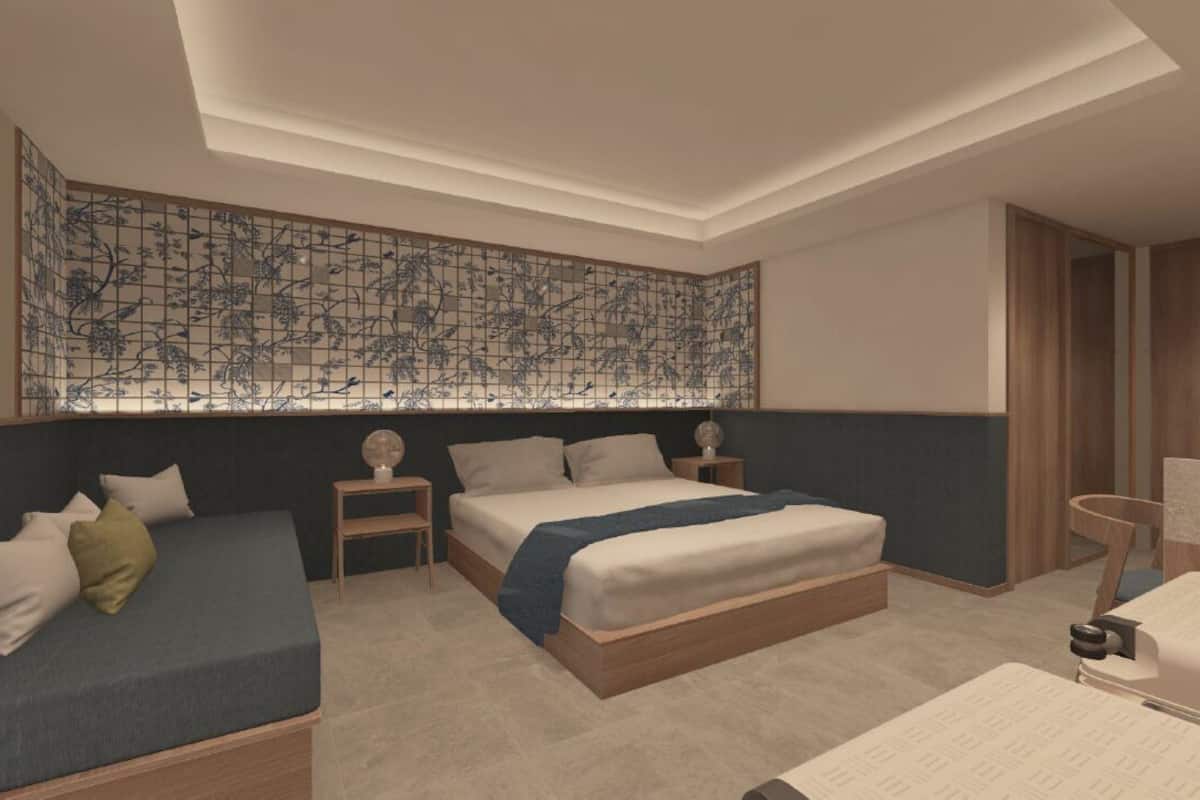 Habitación doble superior, 1 cama King size, vista a la montaña | Caja de seguridad en la habitación y tabla de planchar con plancha