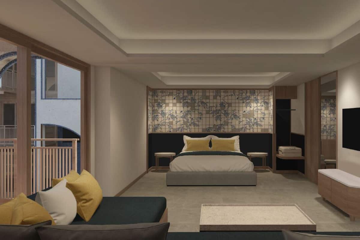 Habitación Premier, 1 cama King size | Caja de seguridad en la habitación y tabla de planchar con plancha