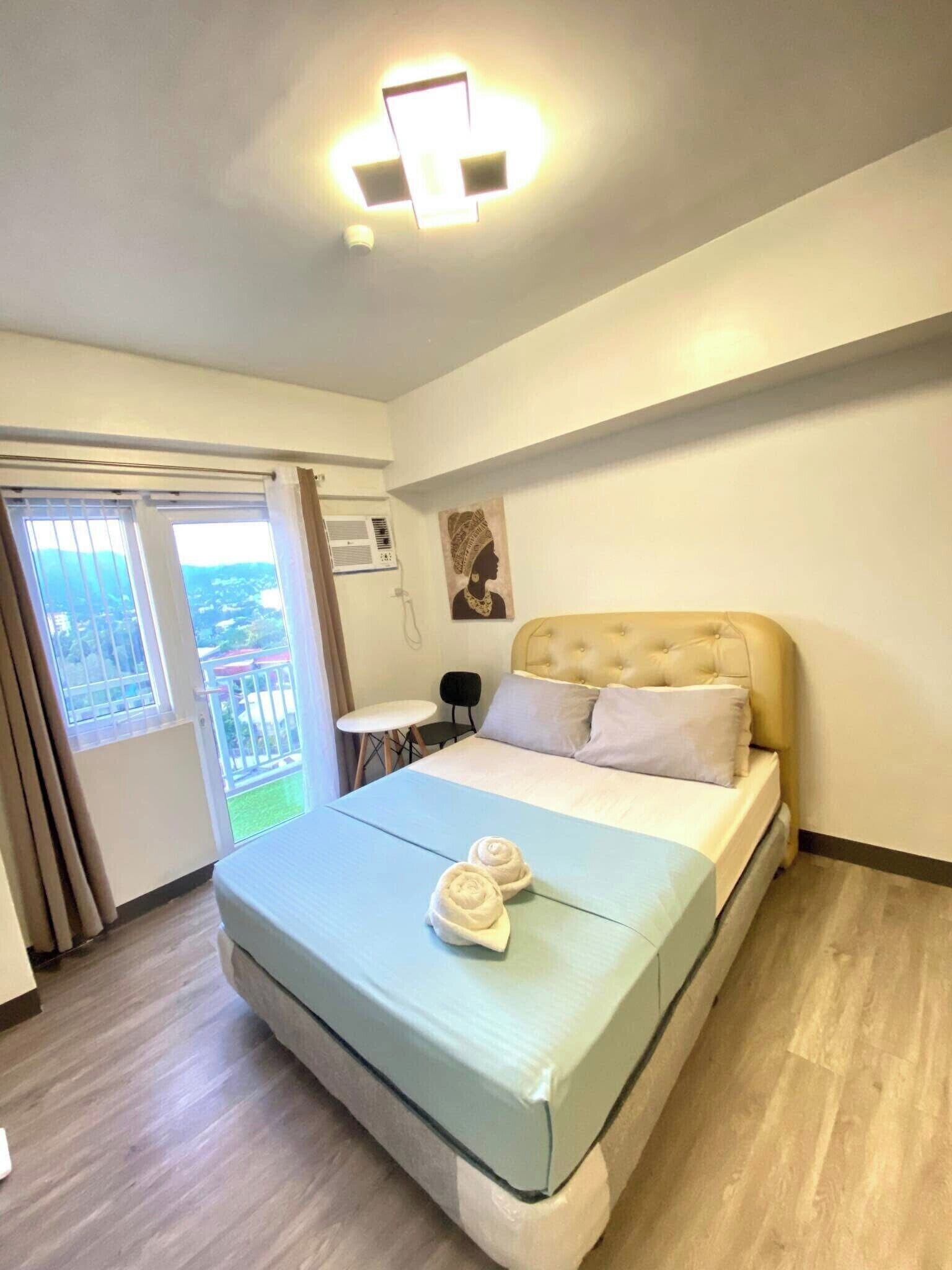 1 bedroom, internet, bed sheets