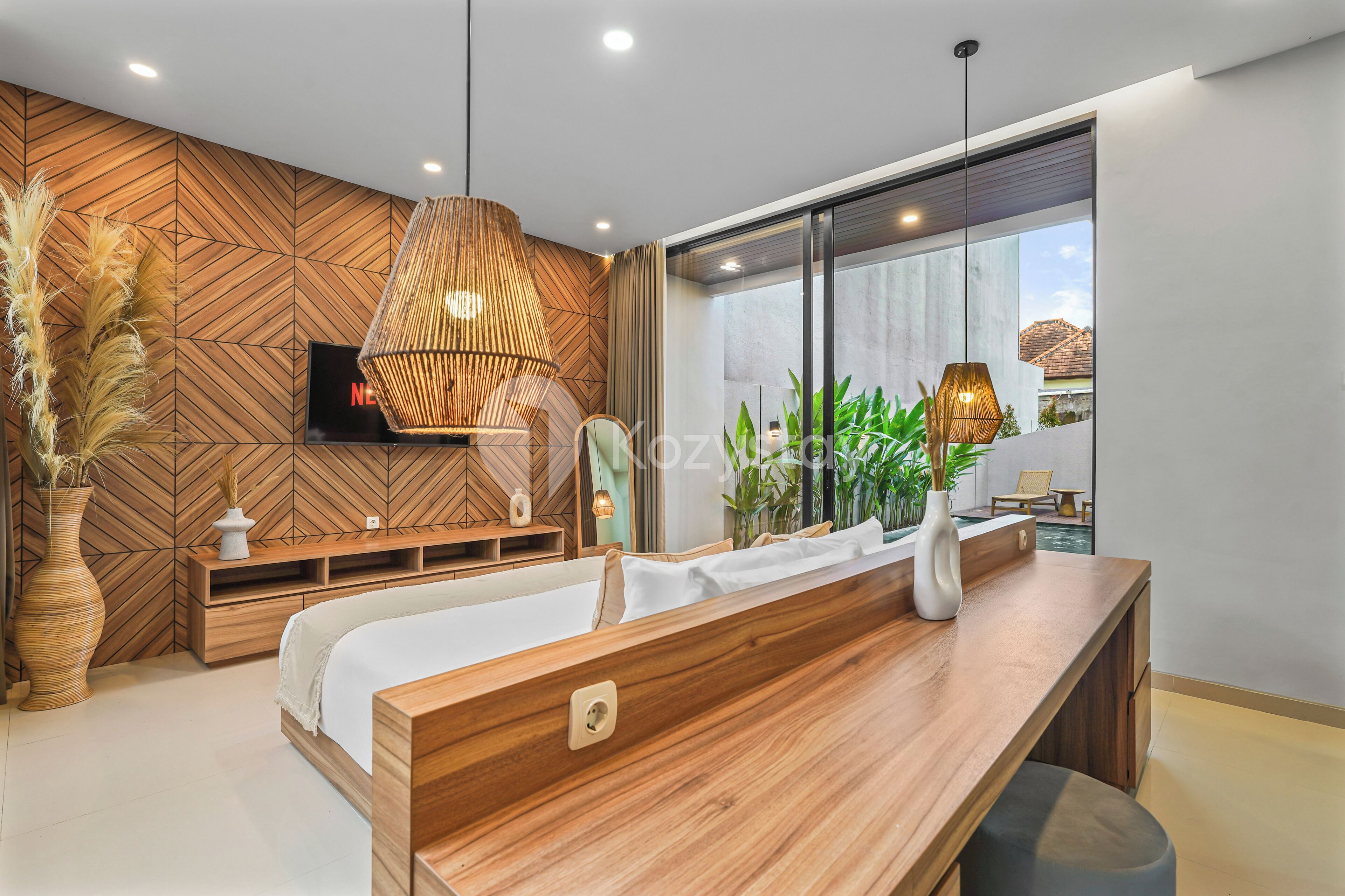 别墅, 3 间卧室, 阳台, 泳池景观 | 办公桌、笔记本电脑工作区、熨斗/熨衣板、免费 WiFi