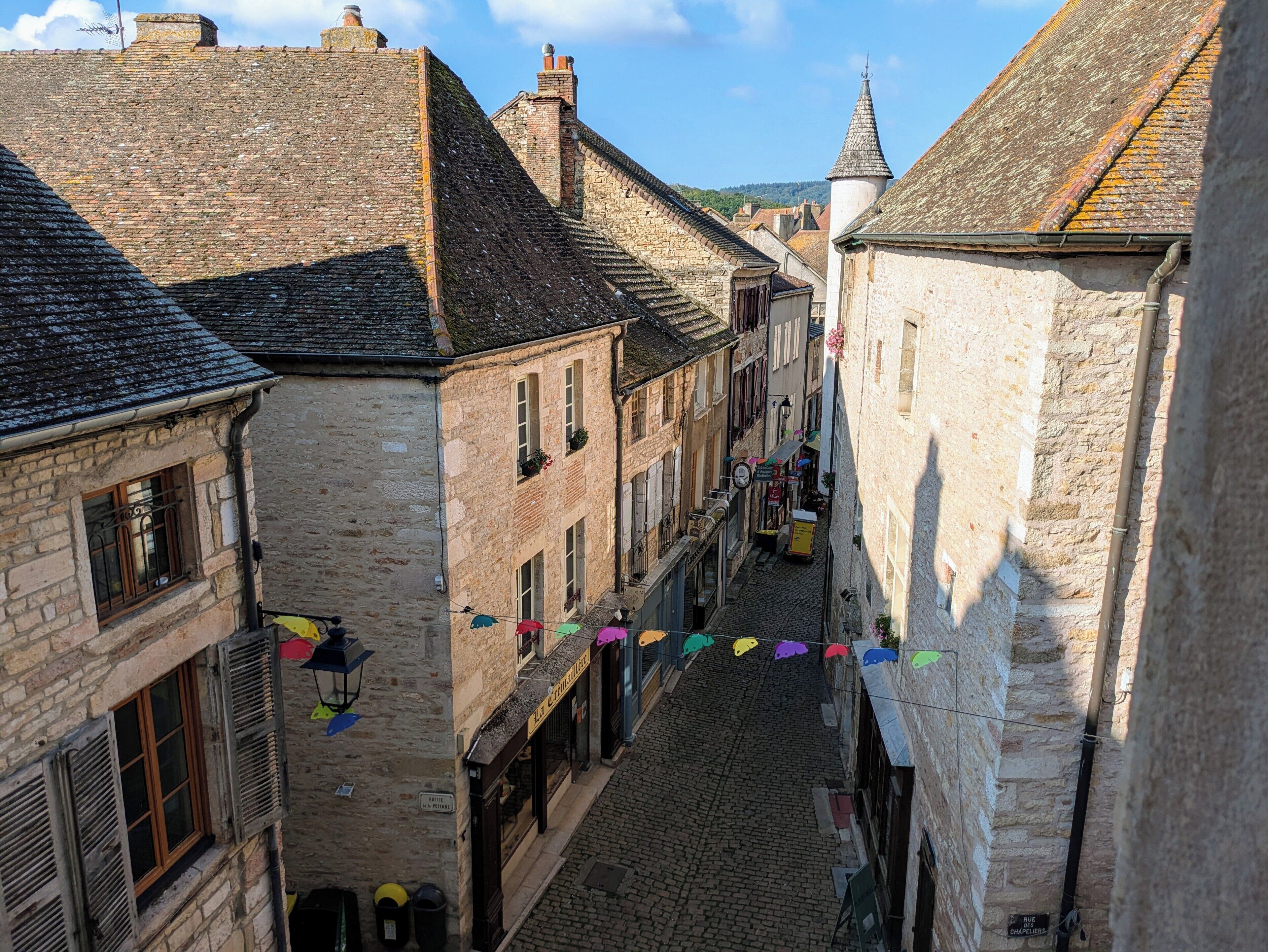 Blick von der Unterkunft