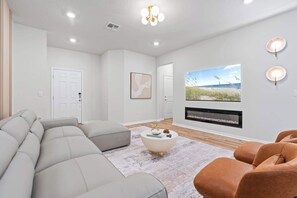 Smart TV, video games, foosball, offices