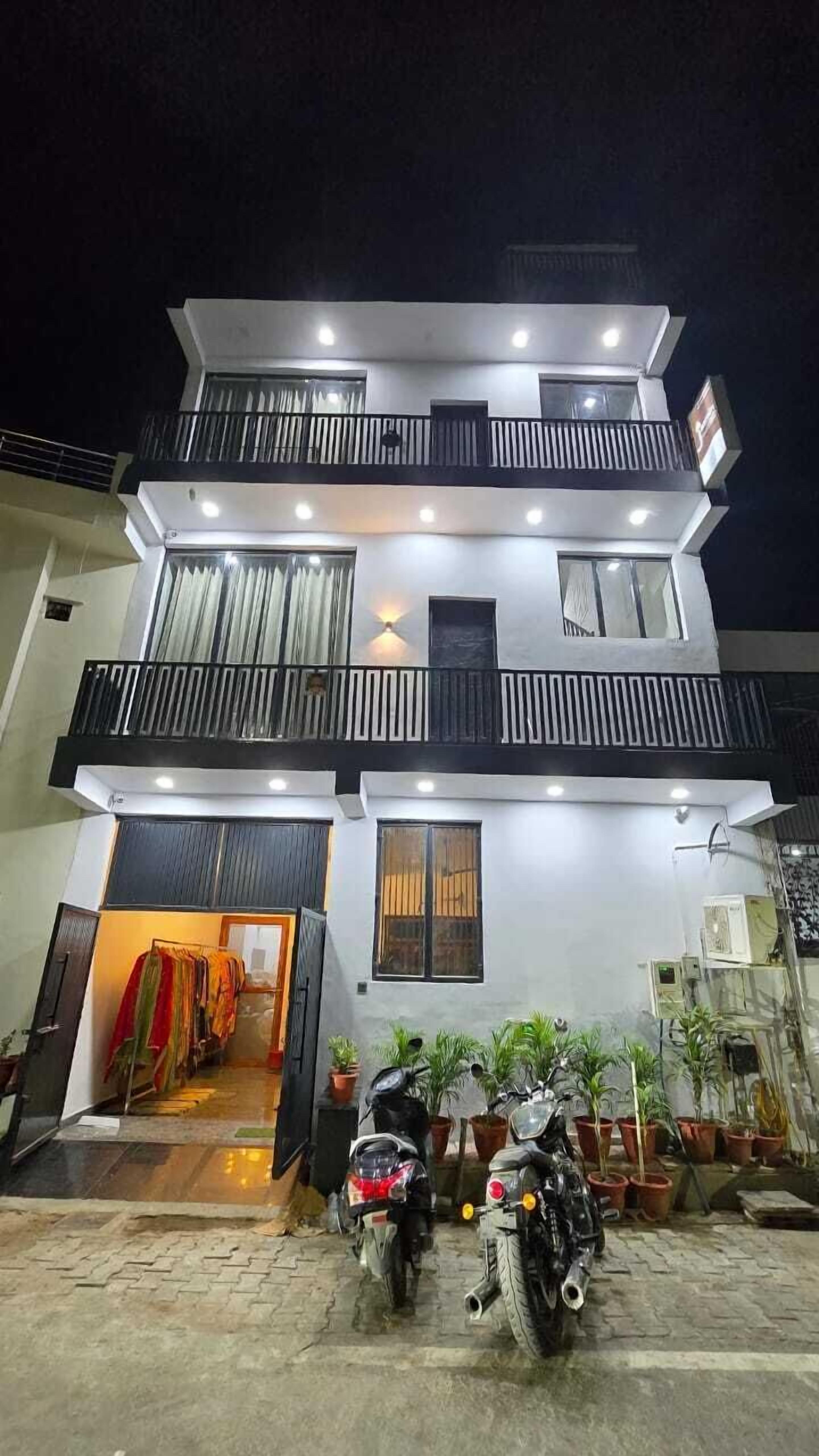 Front of property – evening/night