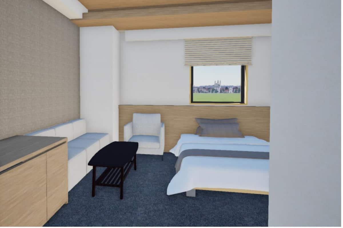 Habitación senior con 2 camas individuales, acceso para personas con movilidad reducida | Caja de seguridad en la habitación y wifi gratis