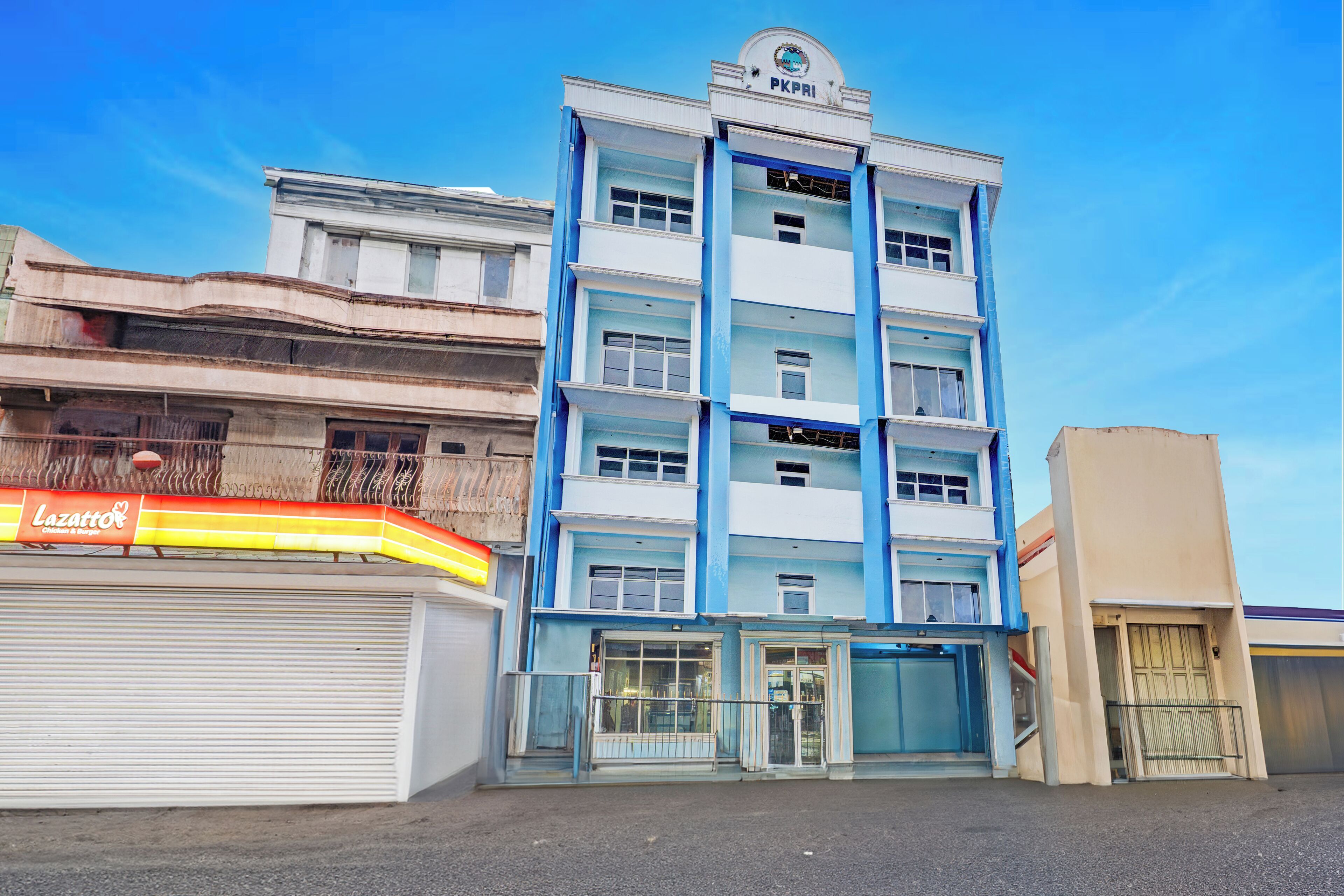 Façana frontal de l'allotjament