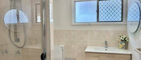 Towels, soap, toilet paper