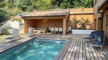 A heated pool