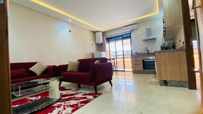 Apartment, Balcony | Living area | Flat-screen TV - ennour 5 (Marrakech)
