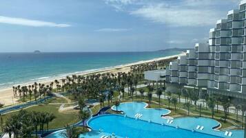 Vista a la playa o el mar