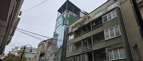 Voorkant van accommodatie