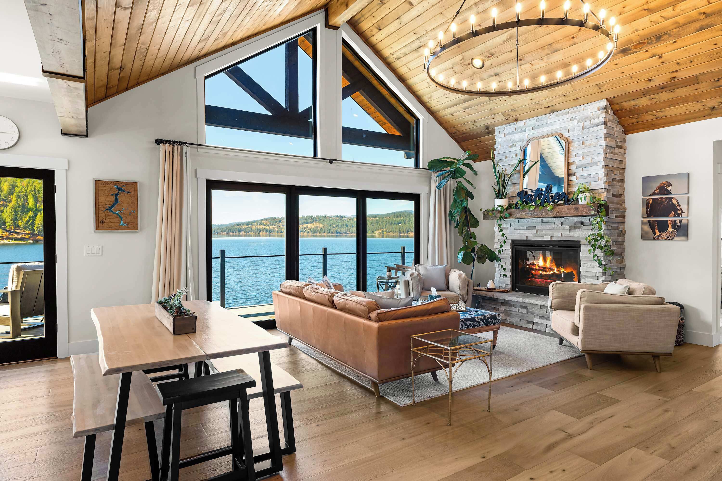 TV, fireplace, offices