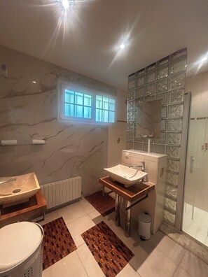 Towels, soap, toilet paper