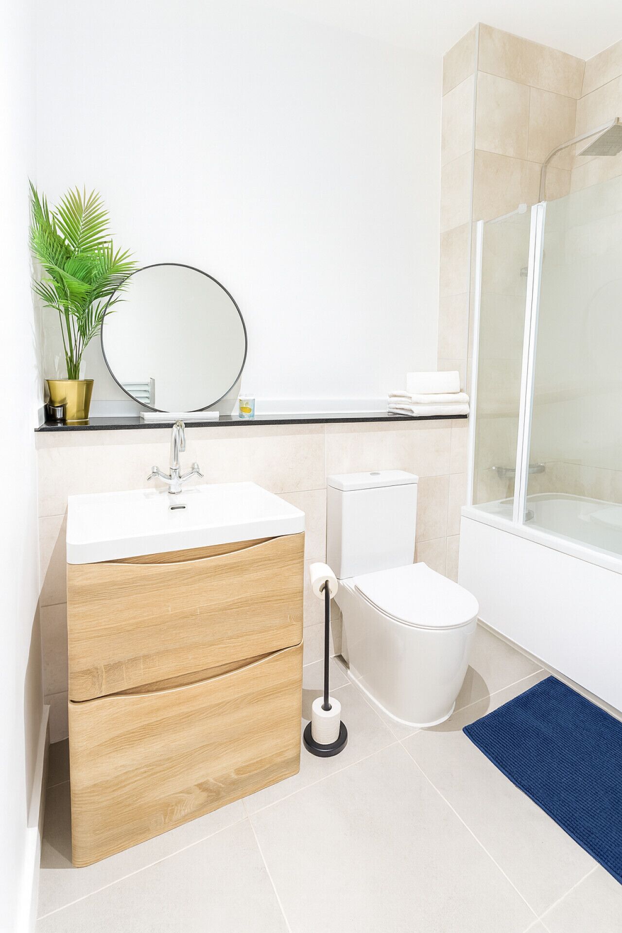 Towels, soap, toilet paper