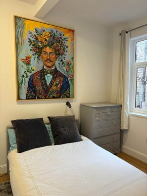 1 غرفة نوم وواي فاي وملاءات أسرّة