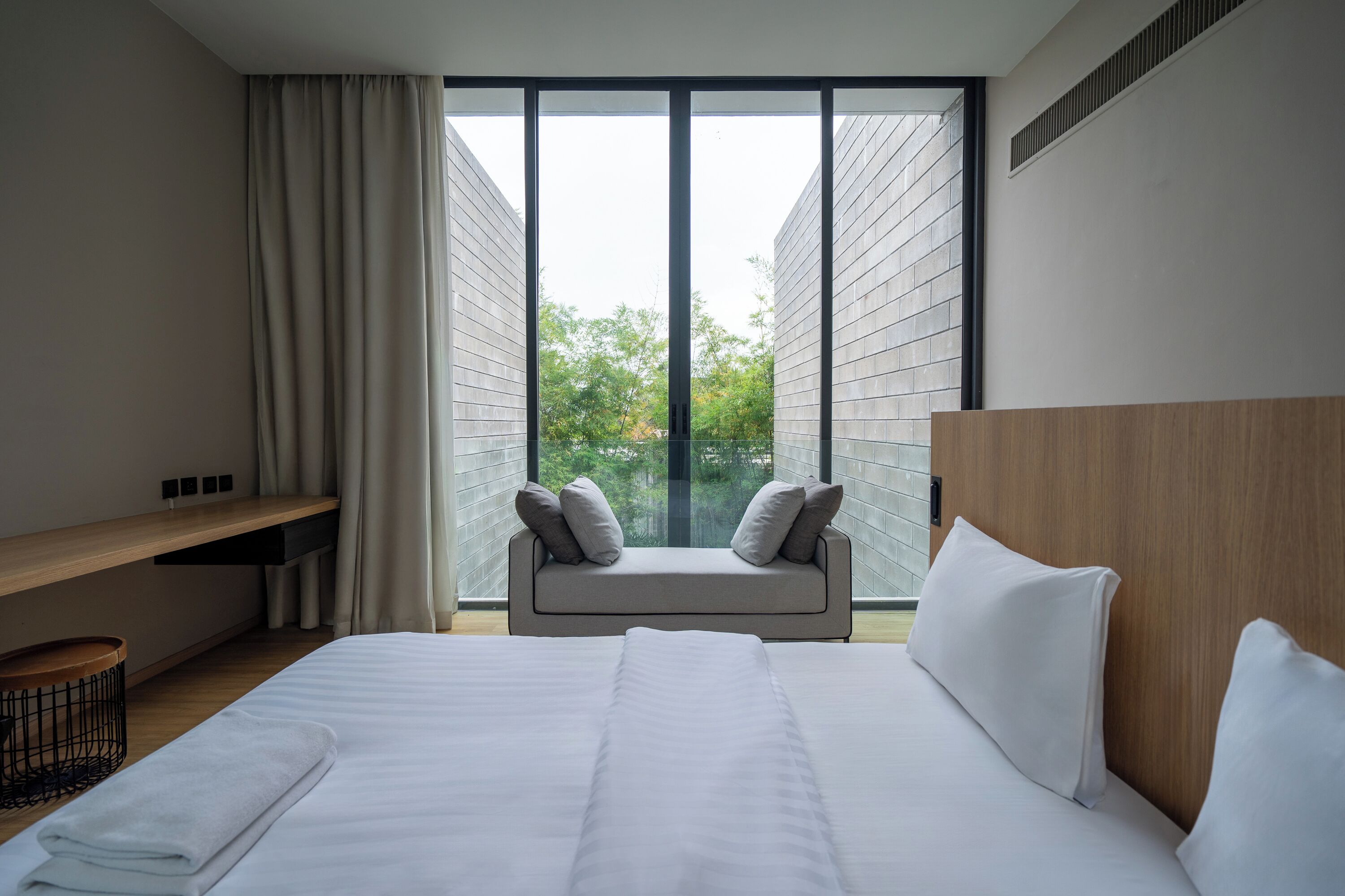 2 Bedrooms Villa with Private Pool | Caja de seguridad en la habitación, escritorio y cortinas blackout 