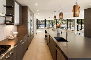 Luxury House, Multiple Beds, Pool Access, Mountain View (Valea Estate) | Private kitchen - Valea Estate - Secluded Beverly Hills Retreat 1-acre Oasis (Beverly Hills)