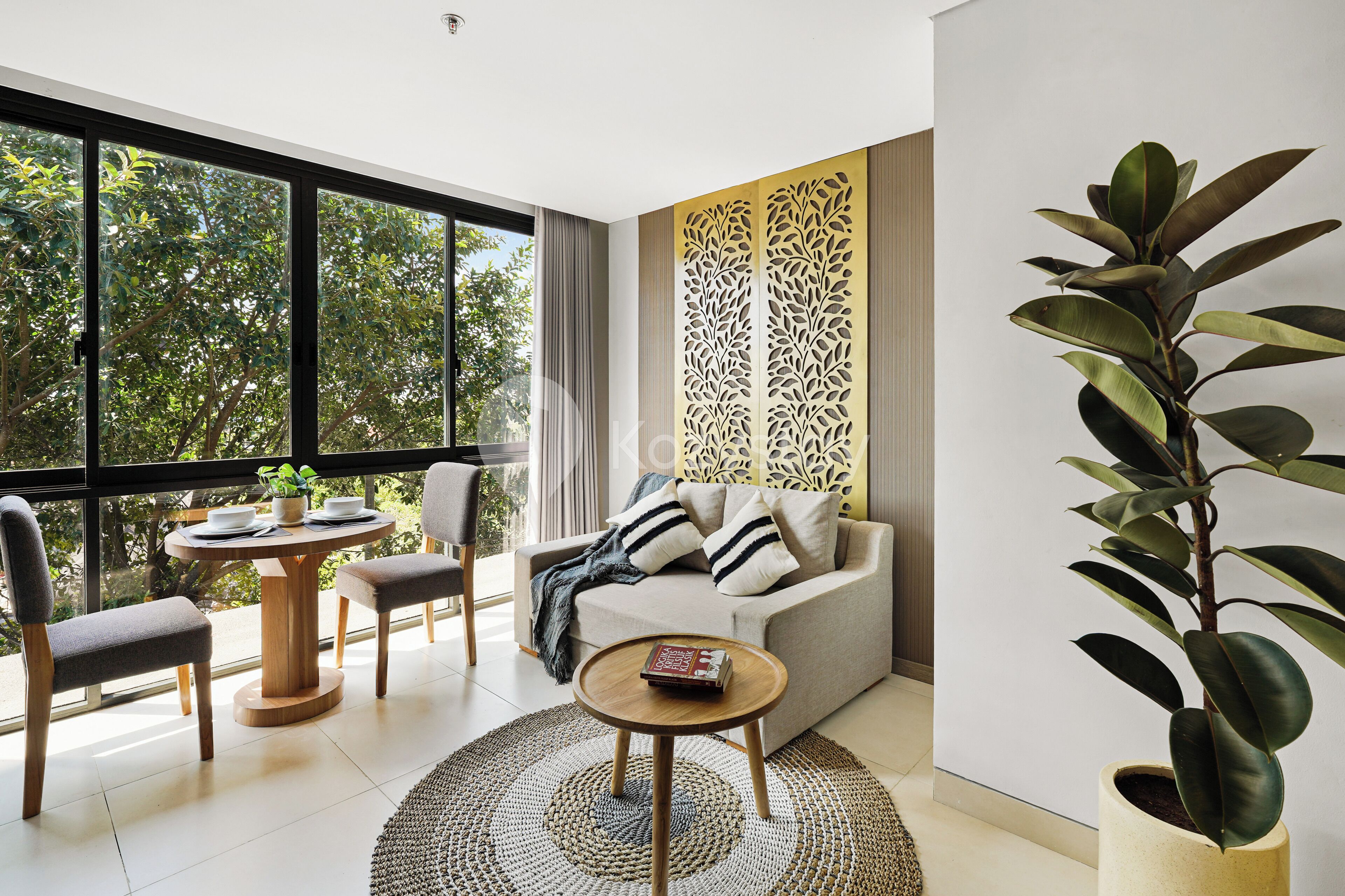 Apartment, 1 Bedroom, Resort View | Living room | 43-inch Smart TV with cable channels, Netflix, streaming services