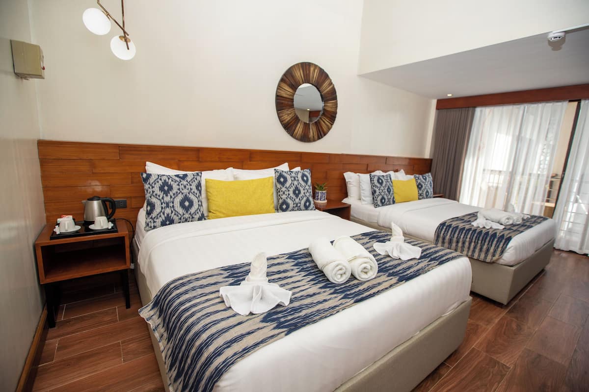 Family Loft, Balcony, Pool View | Premium bedding, memory foam beds, in-room safe, desk