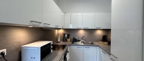 Microwave, oven, stovetop, dishwasher