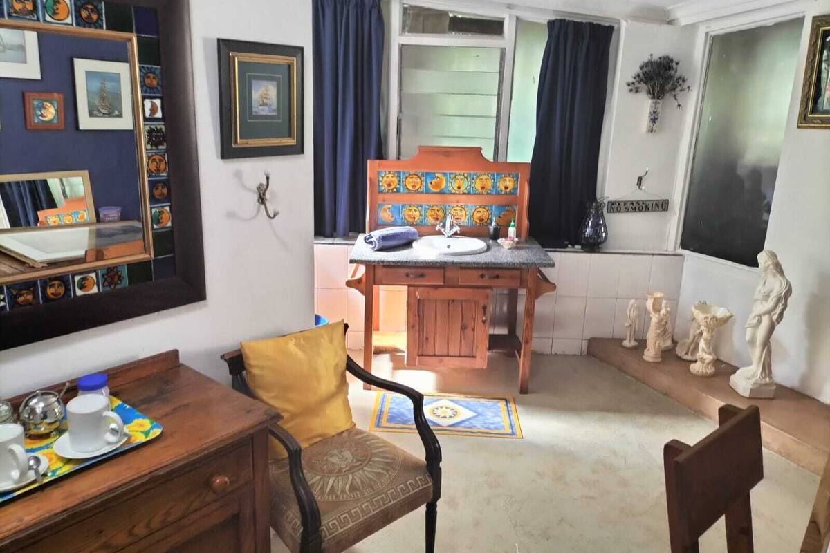 Business tvåbäddsrum - balkong - utsikt mot trädgården | Strykjärn/strykbräda och gratis wi-fi