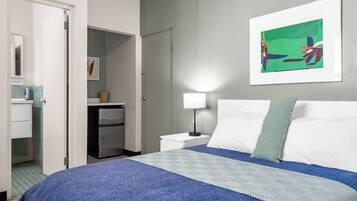 1 bedroom, iron/ironing board, travel crib, free WiFi