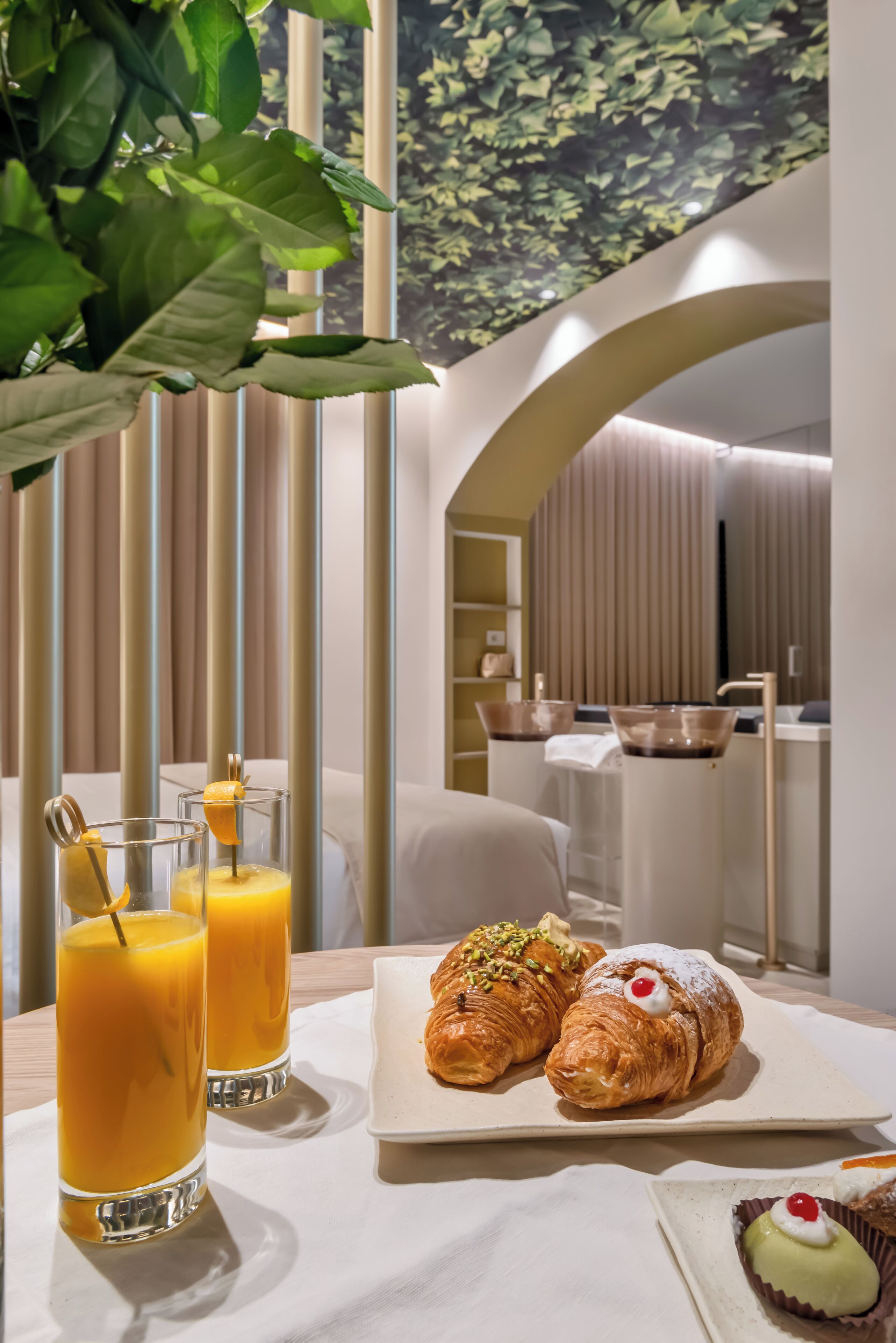 Suite Luxe, piscine privée | Repas de petit déjeuner