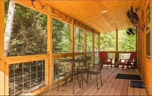 Cabin, 1 Bedroom, Kitchen | Terrace/patio - Campton 3040 KY-11 (Rogers)